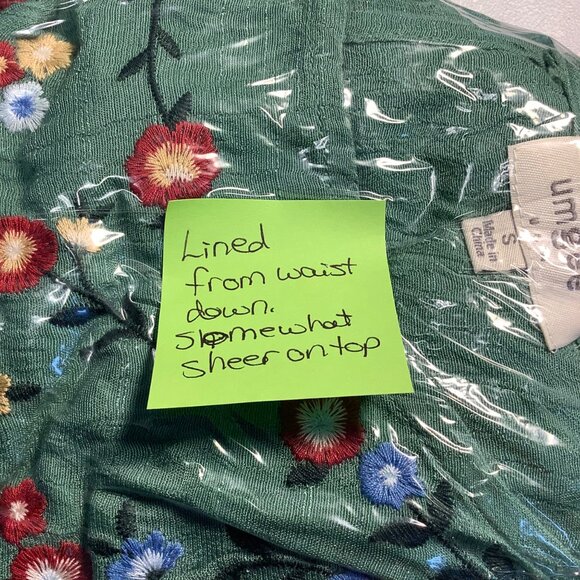 Umgee Women’s Embroidered Boho Tunic Dress Size S Long Sleeve Floral - Picture 10 of 11